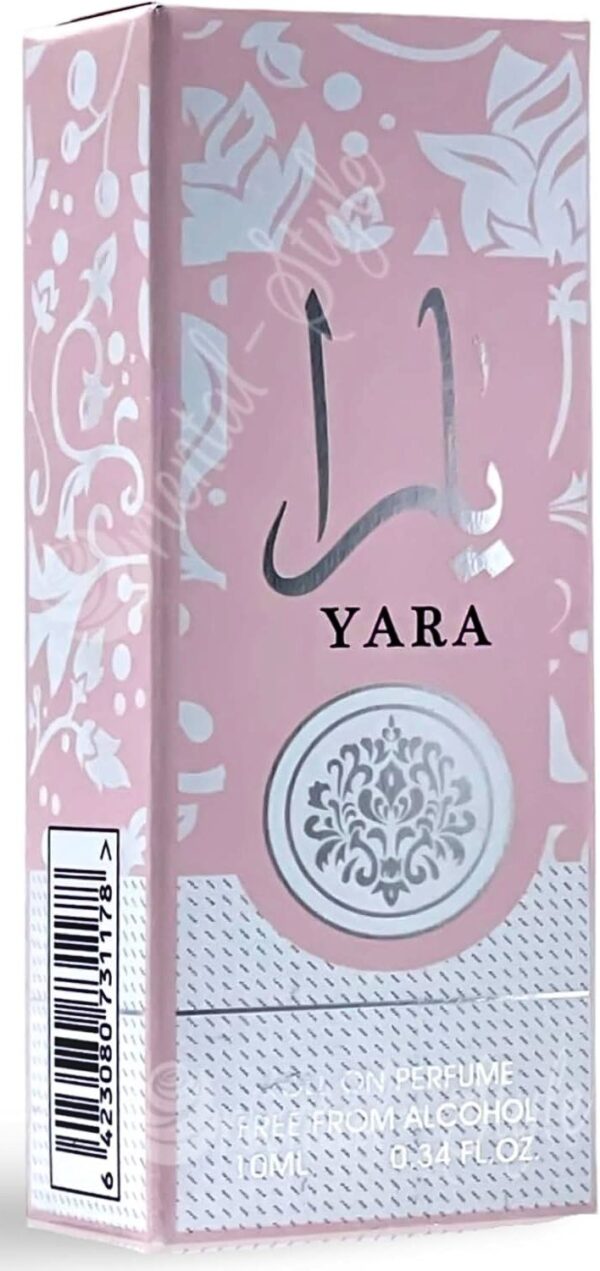 ⁦Yara Roll On Perfume Oil for Women, Alcohol-Free, Long-Lasting Fragrance, 10 ml - Women’s Perfume, Ideal for Travel and Gifts, Perfume For Women (pack of 1)⁩ - الصورة ⁦2⁩